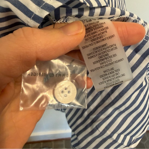 Tommy Hilfiger Blue and White Striped Coastal Dress Woman’s Size 10 - Picture 11 of 11